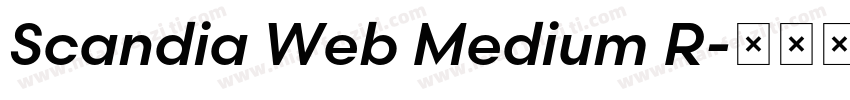 Scandia Web Medium R字体转换